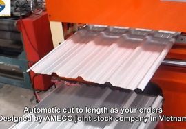 Máy cán tôn sóng vuông – AMECO Roofing roll forming machine