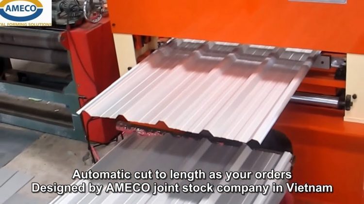 Máy cán tôn sóng vuông – AMECO Roofing roll forming machine